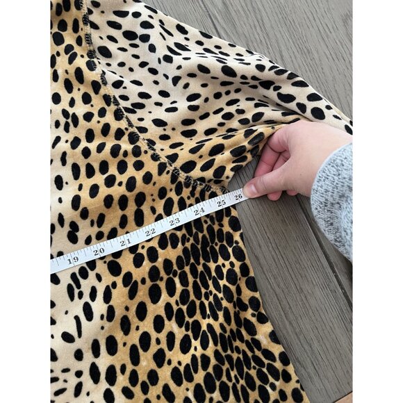 EUC Jane Ashley Womens Velour Leopard Print Jacket - Picture 6 of 7